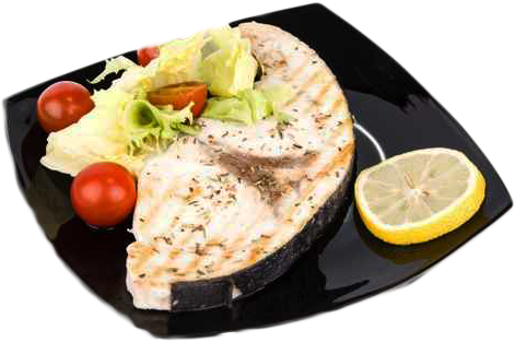 Pan-Seared Swordfish with Tomatoes, Olives, and Capers 