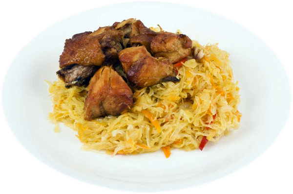 Garlic Chicken with Orzo