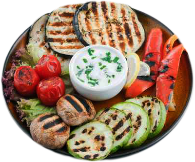  Grilled Eggplant Tomato and Goat Cheese Salad