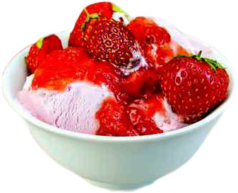 Strawberries & Vanilla Ice Cream