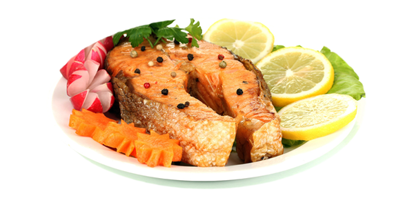 Salmon with Pomegranate Ginger Glaze