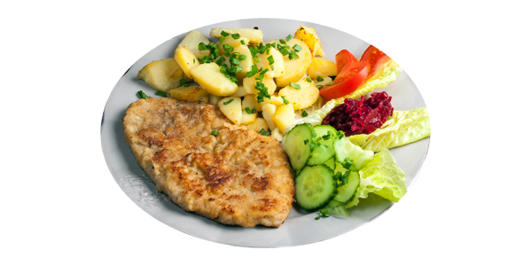 Pork with Pomegranate-Braised Cabbage