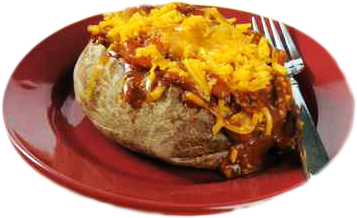 Buffalo Chicken-Topped Potatoes