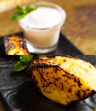 Grilled Pineapple with Mascarpone Cream