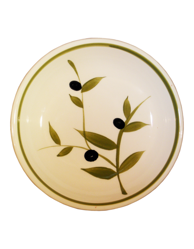 Large Olive Bowl Round