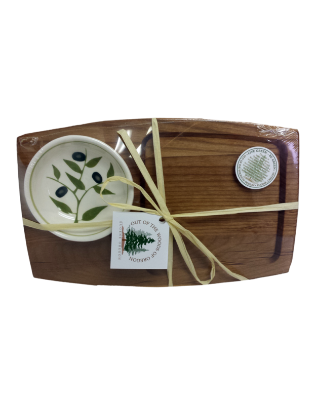 Appetizer board 10" Olive Wreath